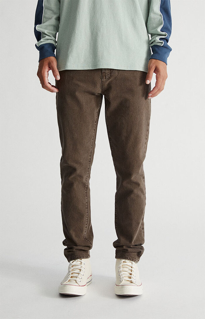 PacSun Recycled Milk Chocolate Slim Taper Jeans | PacSun