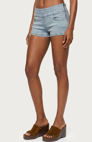 Zaida Stretchy Denim Micro Shorts image number 2
