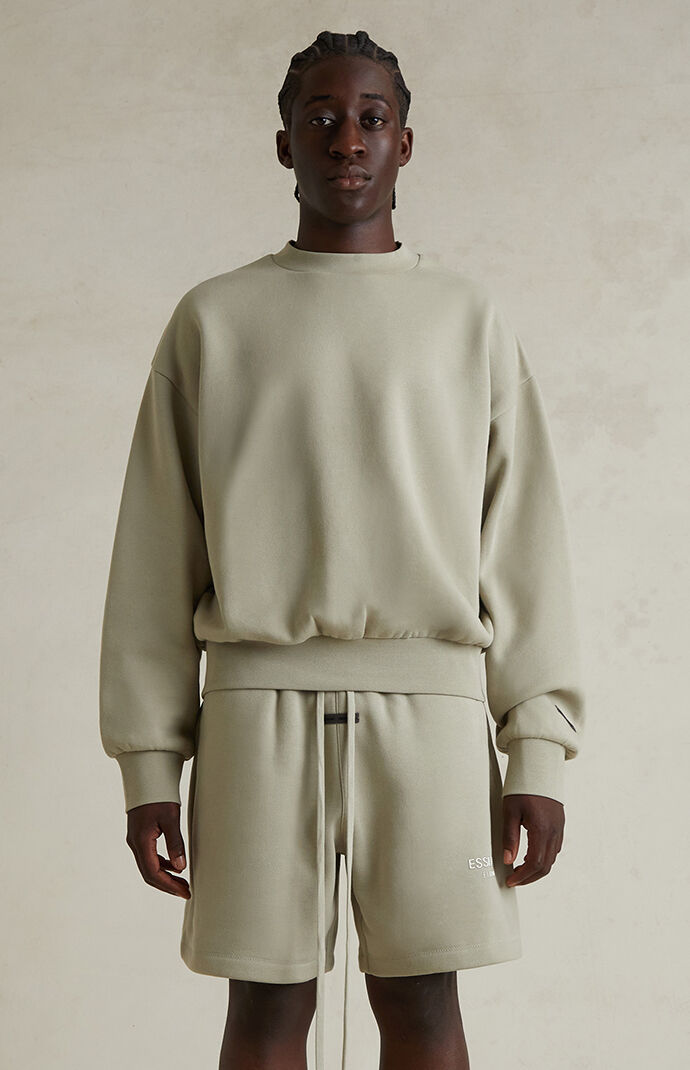 Fear of God ESSENTIALS Abbey Stone Soccer Fleece Sweat Shorts | Pacsun
