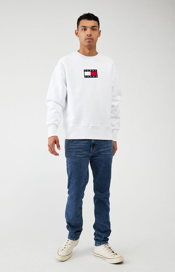 Small Flag Crew Neck Sweatshirt