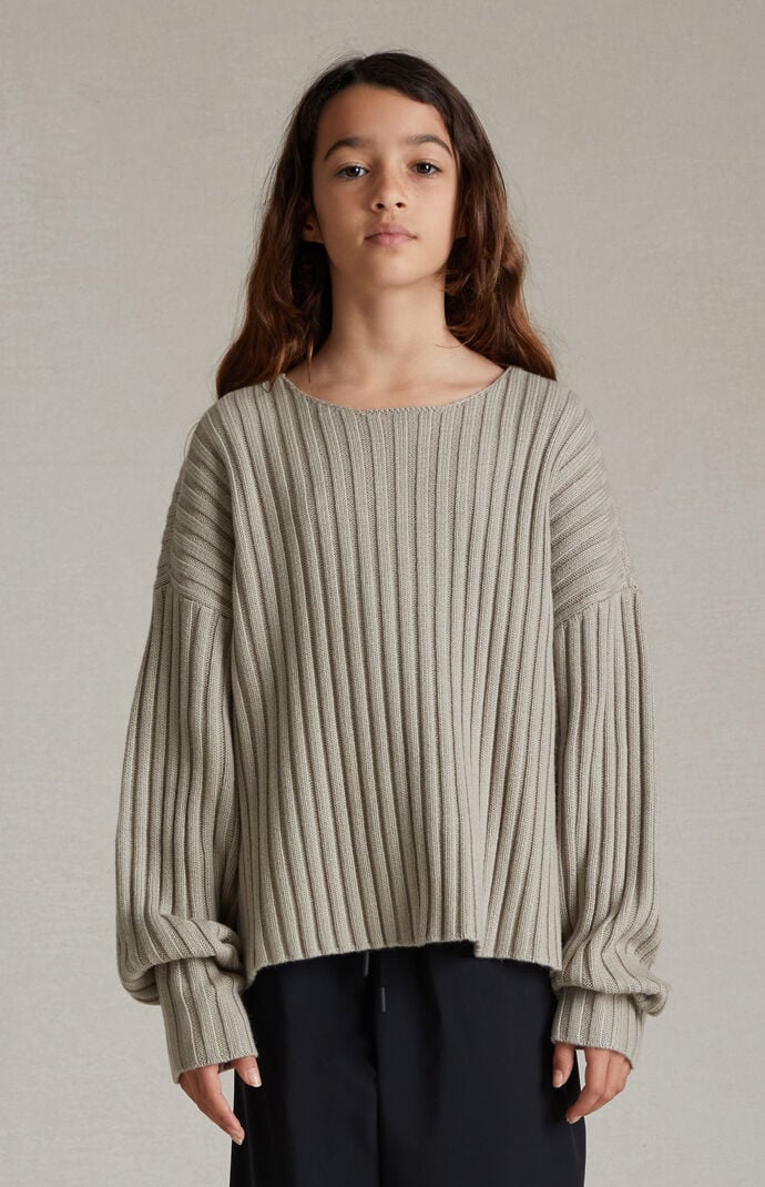 [ESSENTIALS]RAW NECK SWEATER/INK(192SP244670F)