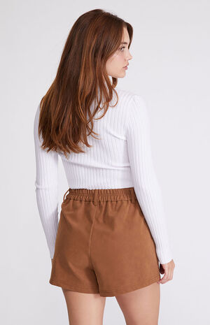 Roma Vegan Suede Shorts image number 4