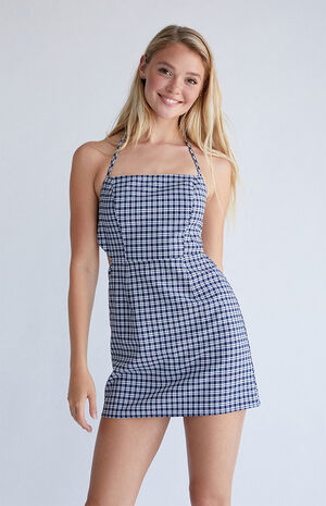 Halter Open Back Mini Dress image number 2