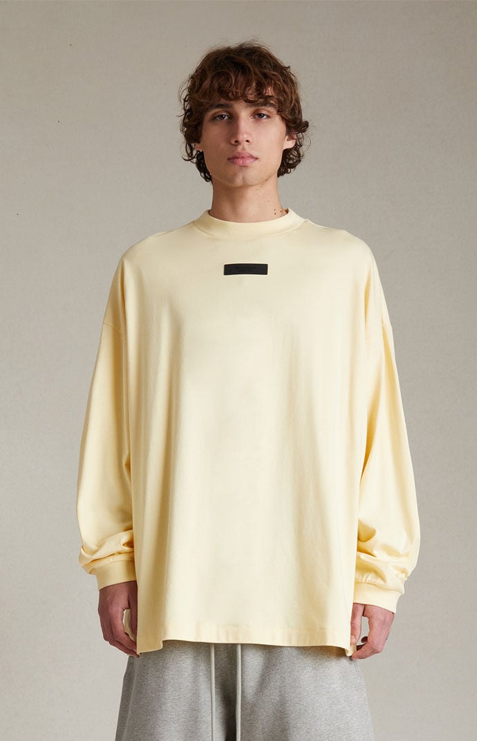 피어오브갓 에센셜 피오갓 에센셜 Fear of God Essentials Garden Yellow Long Sleeve T-Shirt