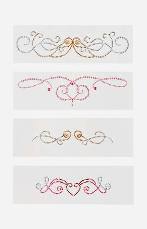 Y2K Baby Rhinestone Temporary Tattoo Set image number 2