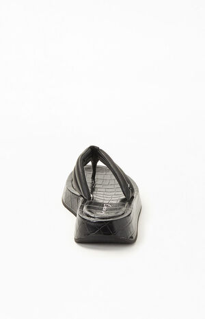 Women's Black Laina Platform Sandal image number 4