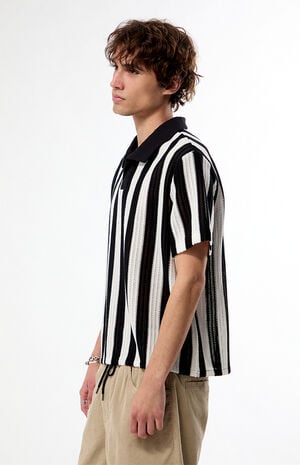 Shade Striped Knit Polo Shirt image number 3