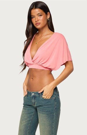 Candela V-Neck Cropped Top image number 2