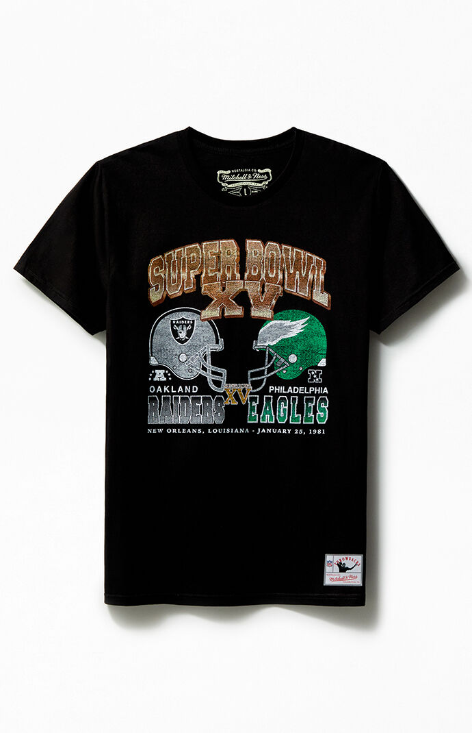 Mitchell & Ness NFL Super Bowl Raiders Vs Eagles T-Shirt