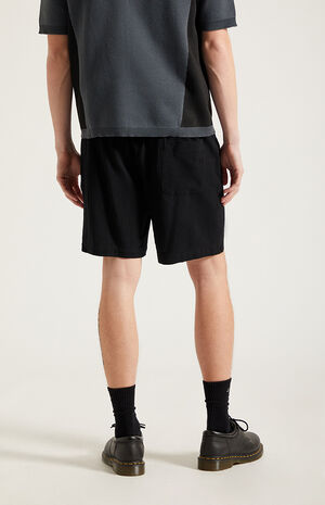 Black Linen Shorts image number 5