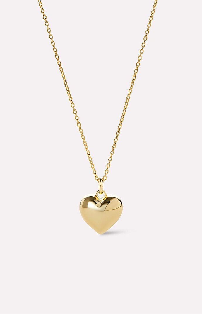 Ana Luisa Lev Small Gold Heart Necklace