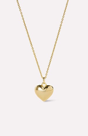 Lev Small Gold Heart Necklace image number 1