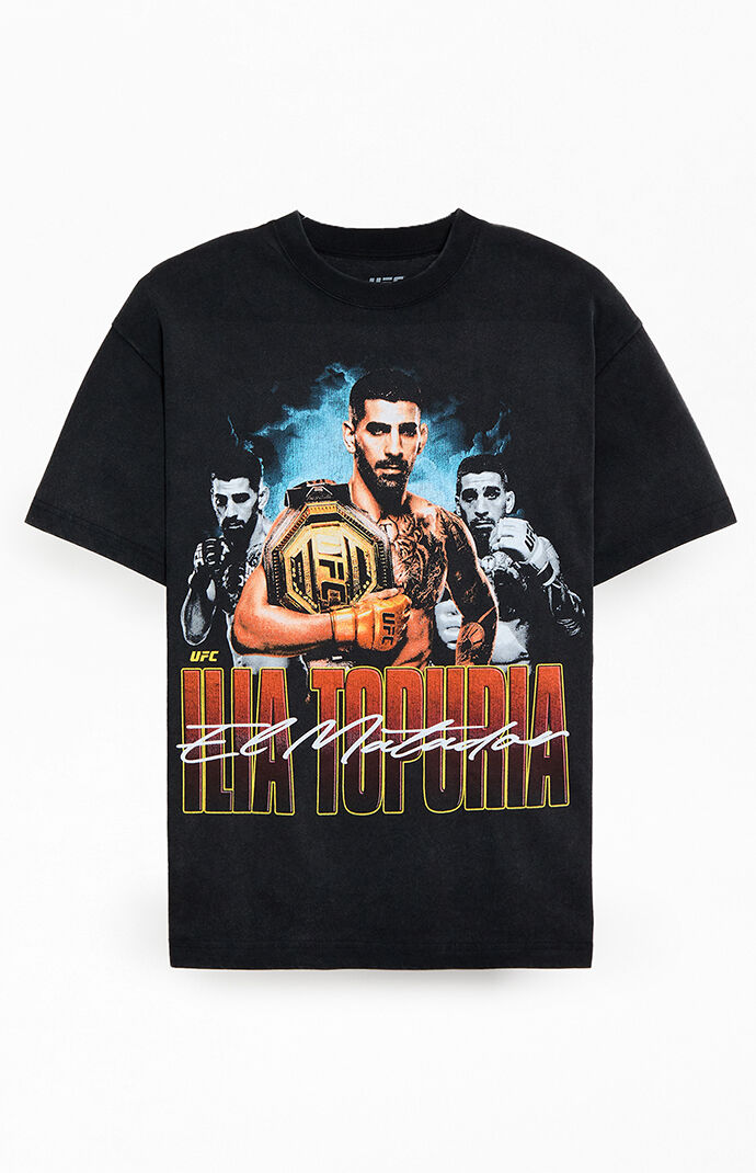 UFC Ilia Topuria El Matador Strikes Gold Oversized T-Shirt | Pacsun