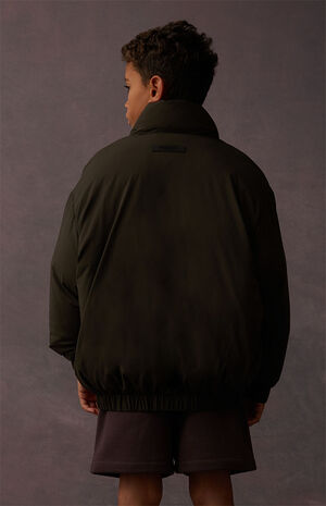 Off Black Puffer Jacket image number 4