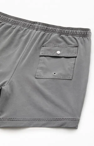 Gray Sunny 5.5" Swim Trunks image number 4