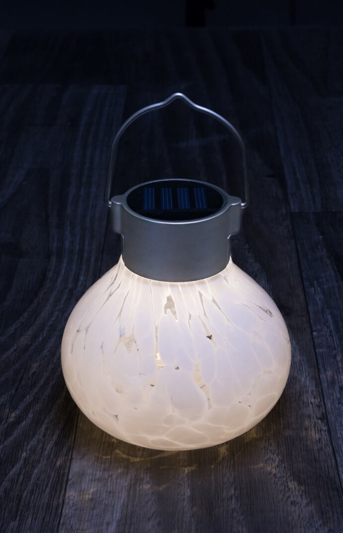 White Solar Tea Lantern