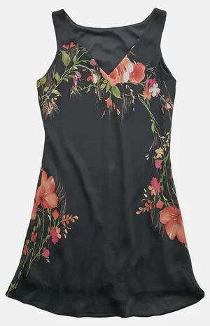 2000s Y2K Floral Midi V-Neck Dress image number 1