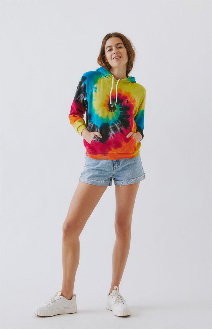 Shrunken Tie-Dyed Hoodie