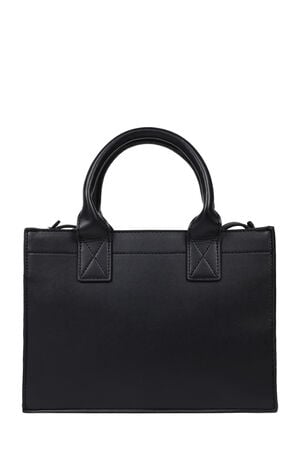 Black Modern Edge Charm Tote Bag image number 5