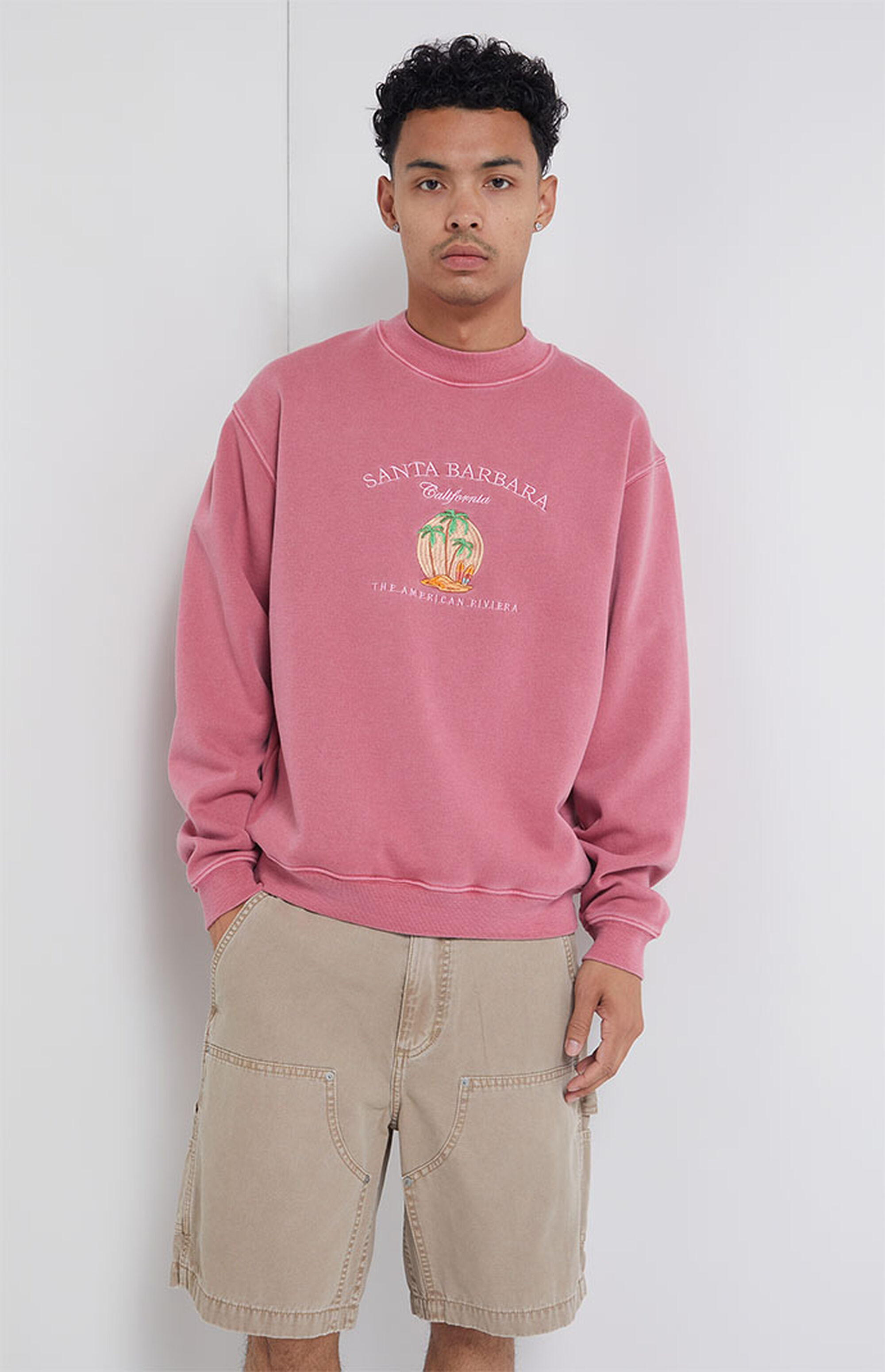 PacSun Santa Barbara Vintage Crew Neck Sweatshirt PacSun