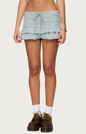Avia Ruffle Striped Mini Skort image number 1