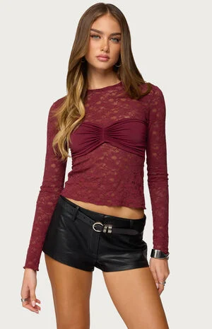 Rosette Bandeau Sheer Lac image number 1