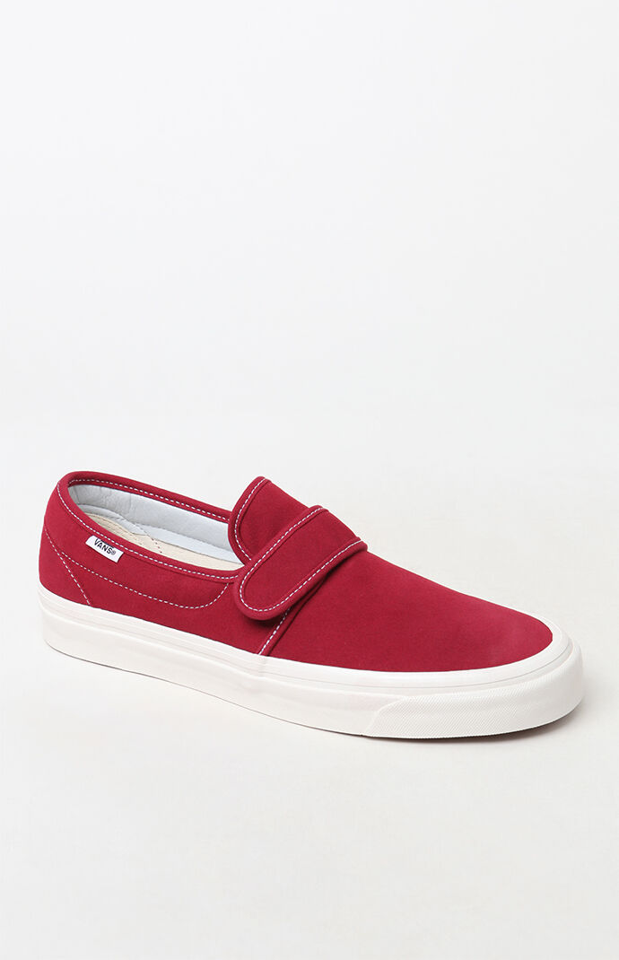 vans slip on 47 v dx red