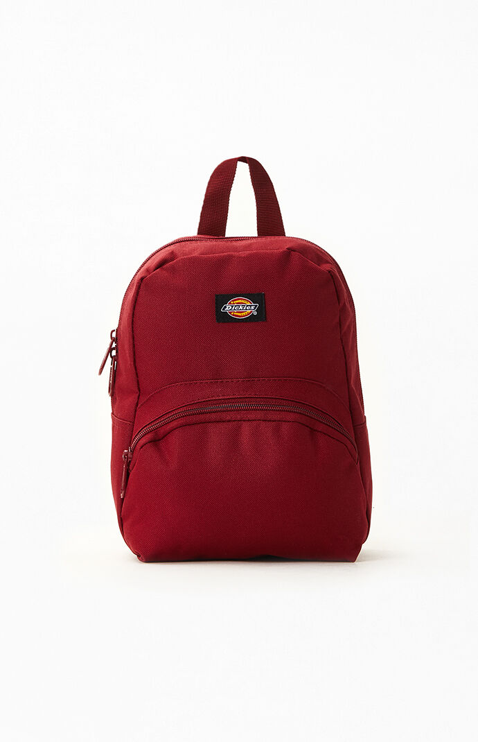 burgundy mini backpack