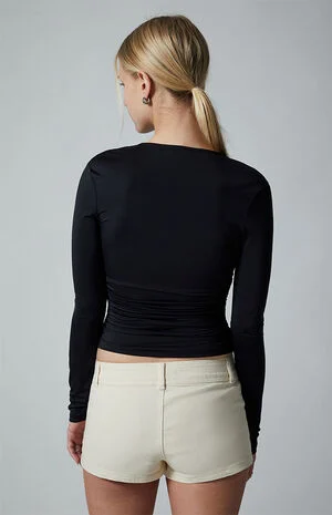 Twill Low Rise Shorts image number 5