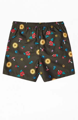 Recycled Fun Town 17" Swim Trunks image number 2