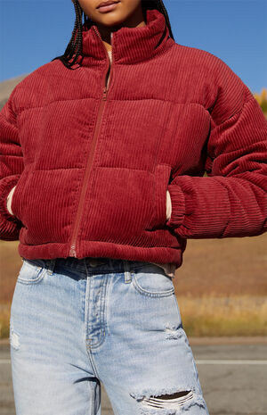 Corduroy Puffer Jacket image number 3