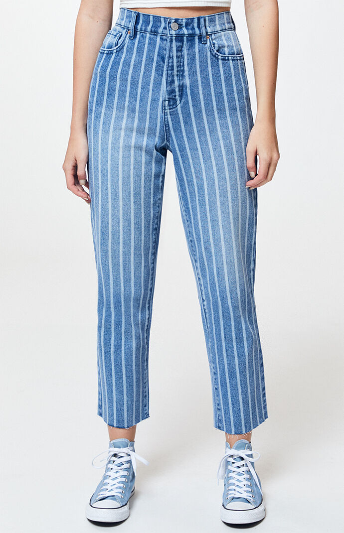 Pacsun white cheap striped jeans