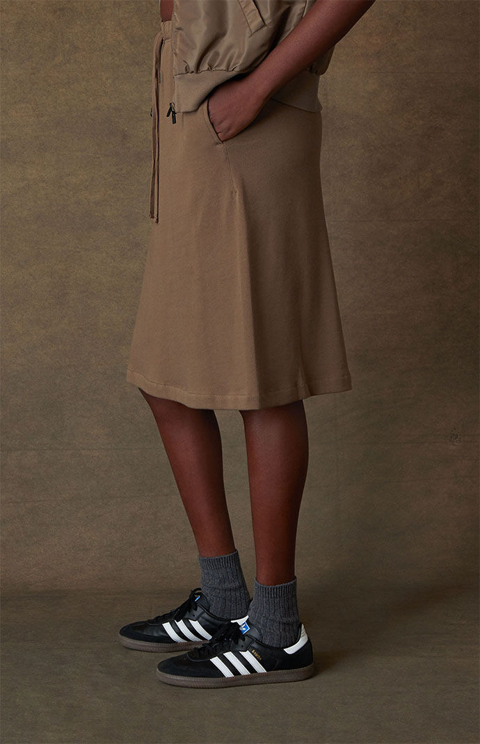 Fear of God Essentials Women's Wood Midi Skirt | PacSun