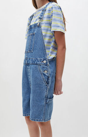 Bright Blue Short Overalls image number 4