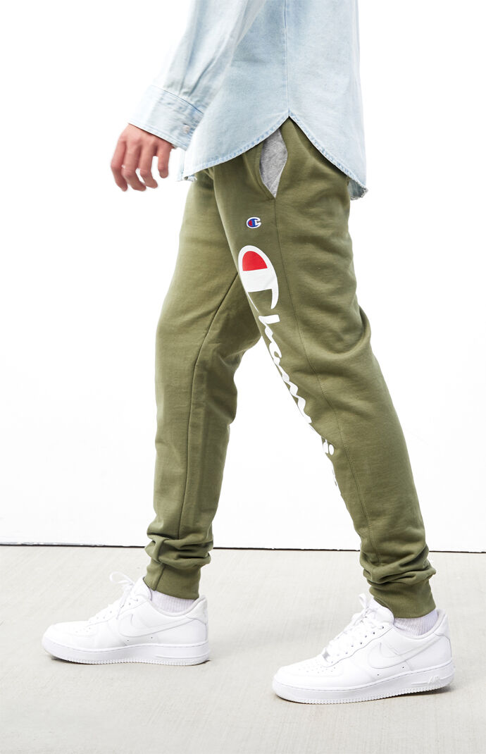 champion script track pants