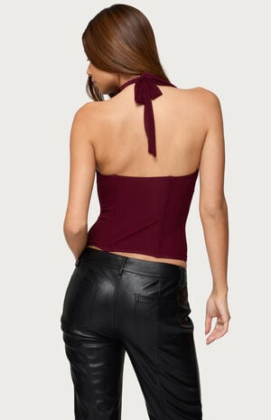 Rosalina Mesh Halter Corset image number 3