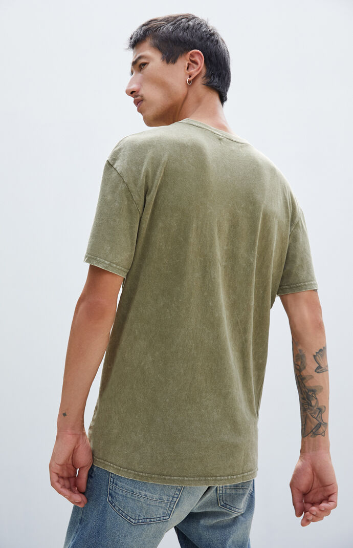 Olive Acid Wash T-Shirt