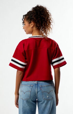 Oklahoma Sooners Cropped Football Jersey image number 3