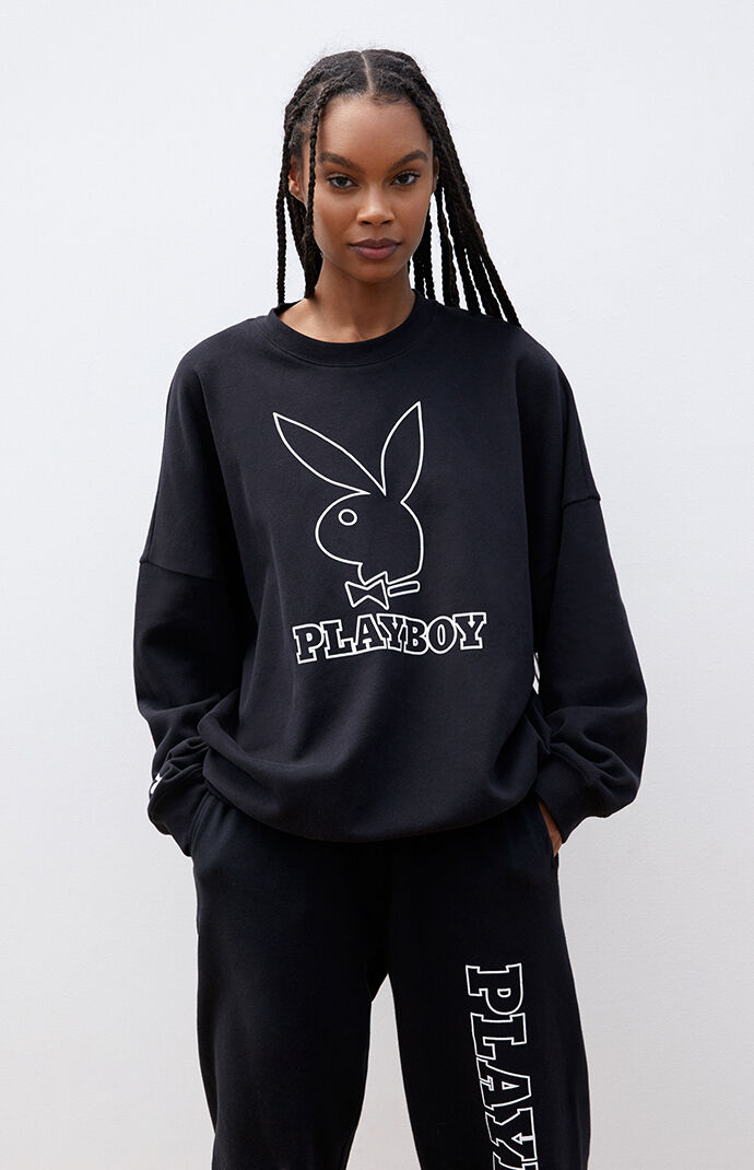 Playboy by pacsun contour logo crew neck 2025 sweatshirt
