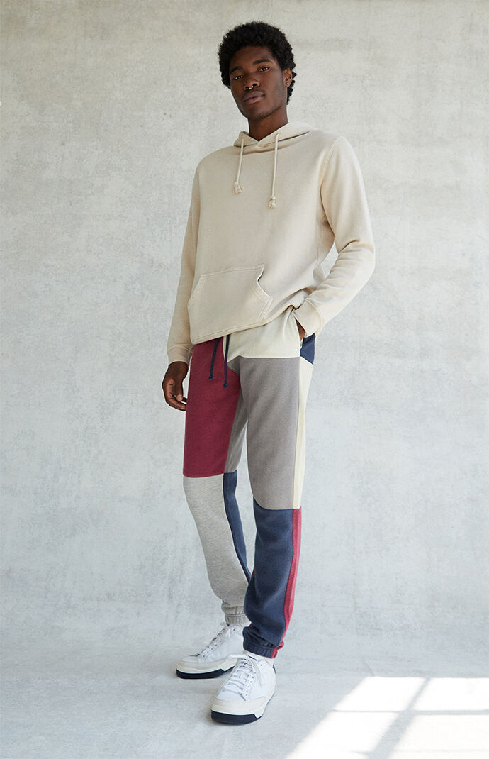 Basic Patchwork Sweat Pants