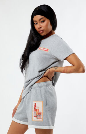 By PacSun Vintage Rolled Sweat Shorts image number 3