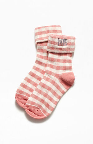 Mixed Up Gingham Checker Socks image number 1