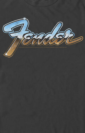 Fender Chrome Logo T-Shirt Fender Chrome Logo T-Shirt image number null
