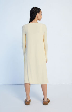 Ribbed Long Duster Cardigan image number 4