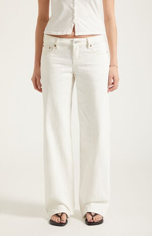 Zoe Low Rise Girlfriend Jeans White image number 2