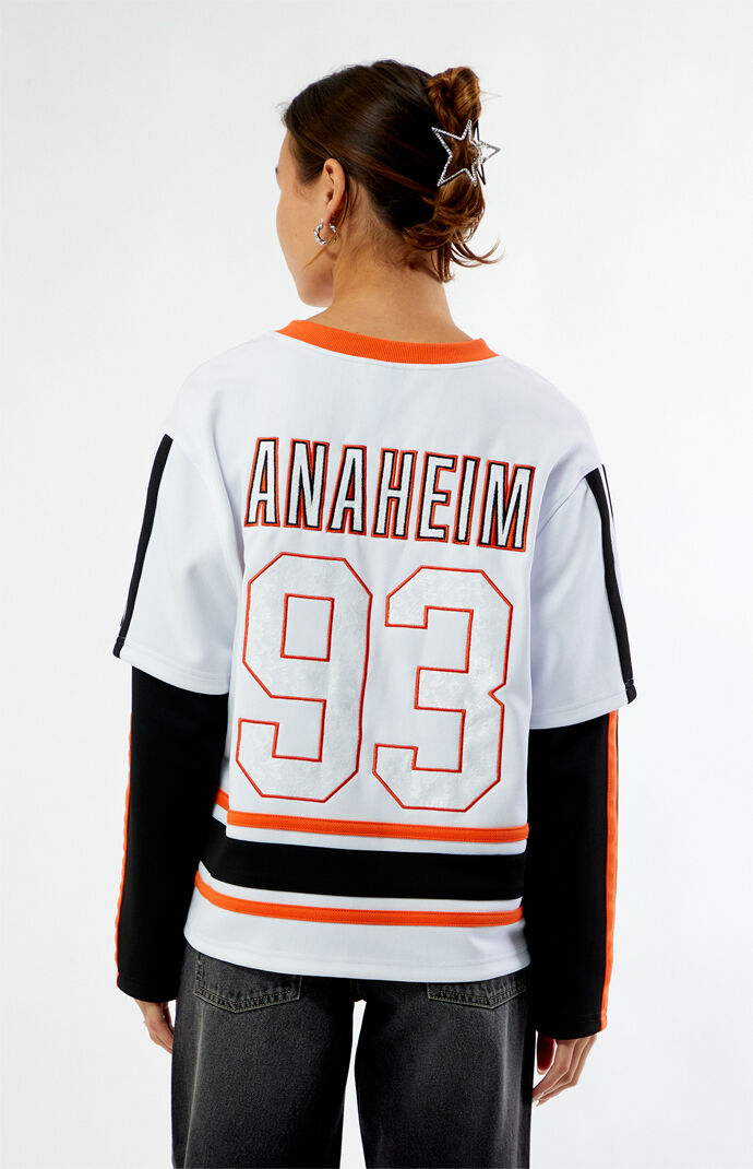 WILD COLLECTIVE x NHL Anaheim Ducks Layered Long Sleeve Hockey Jersey
