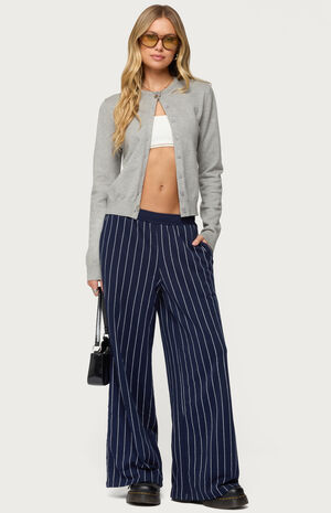 Mercer Pinstripe Wide Leg Sweatpants image number 5