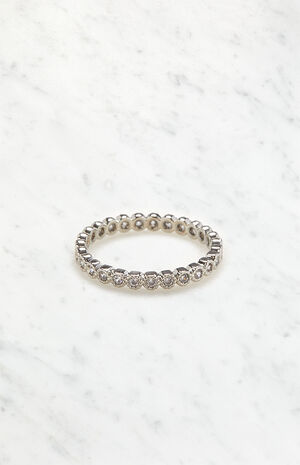 Silver Rhinestone Ring image number 2