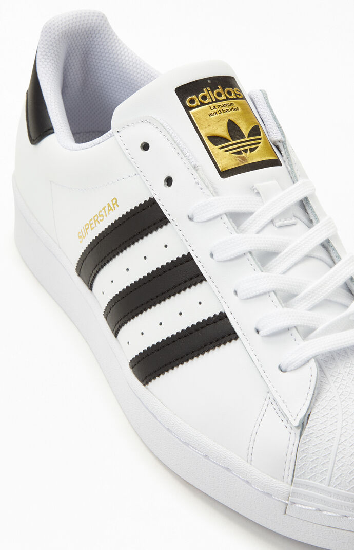 adidas superstar shoes white black