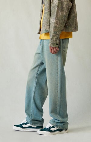 Dylan Baggy Jeans Light Blue Green Tinted image number 3